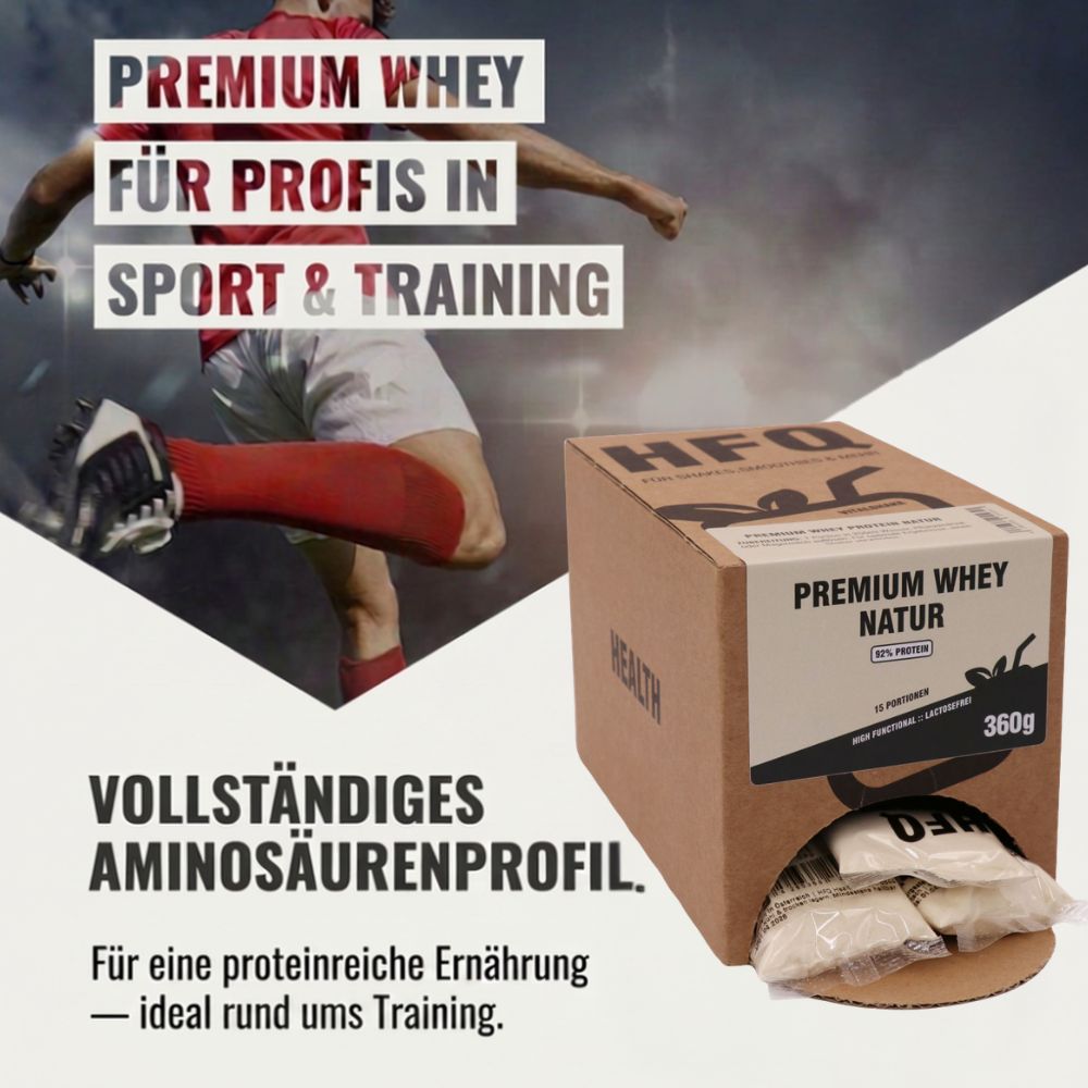 Whey Protein Pulver für Sport und Training