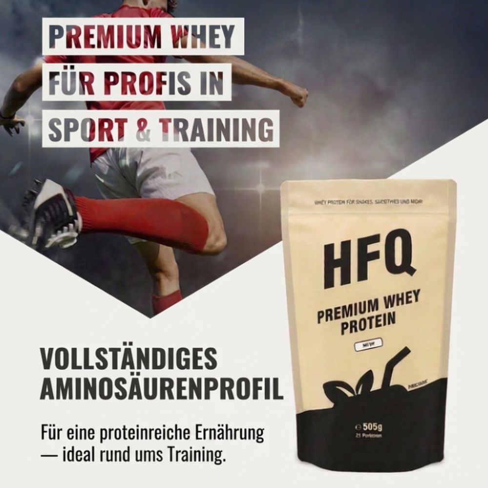 Whey Protein von HFQ Vitalshake mit optimiertem Aminosäureprofil