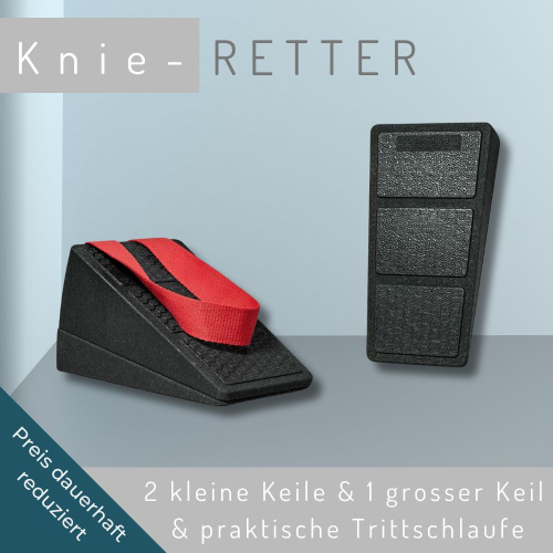 Knie-Retter mit drei Keile und Trittschlaufe von Liebscher & Bracht