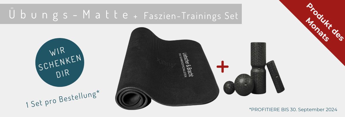 AIREX - Trainingsmatte von Liebscher & Bracht, dazu ein Faszien-Trainings Set Basic geschenkt