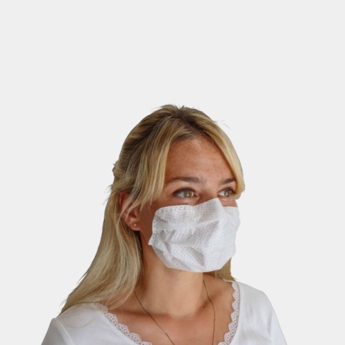 Selbsthaftende Atemschutzmaske