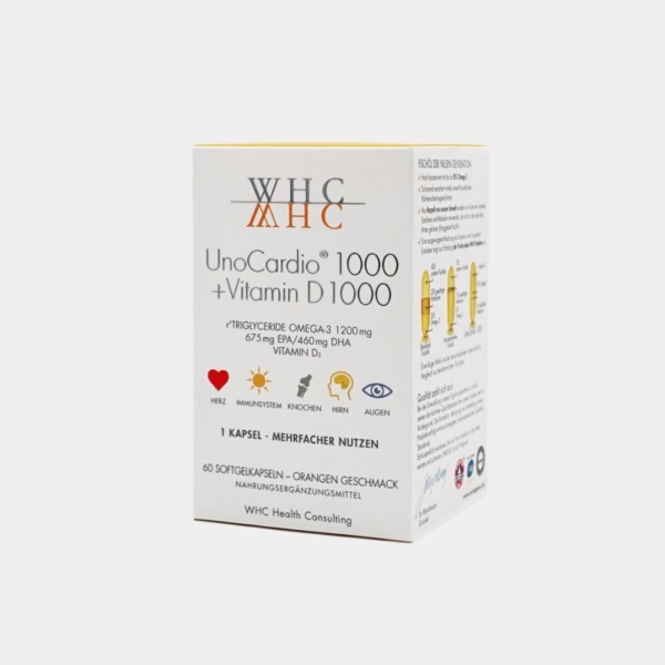 Unocardio 1000 + Vitamin D 1000 von Nutrogenics